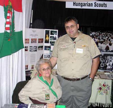 Hungarian Scouts Katalin Gulden and Gyorgy Kovacs