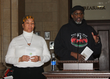 Amir Khalid A. Samad and Sister Michelle led a Libation ceremony