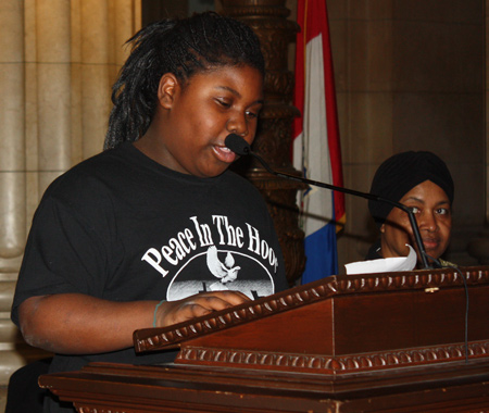 Community Reflection at Black History Month event at Cleveland City Hall