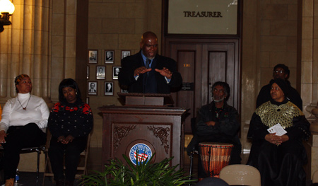 William Marshall Community Reflection at Black History Month event at Cleveland City Hall