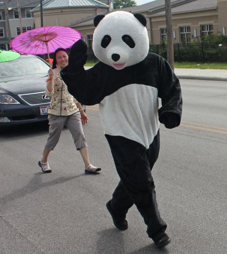 Panda from Cleveland Asian Festival at Glenville Parade