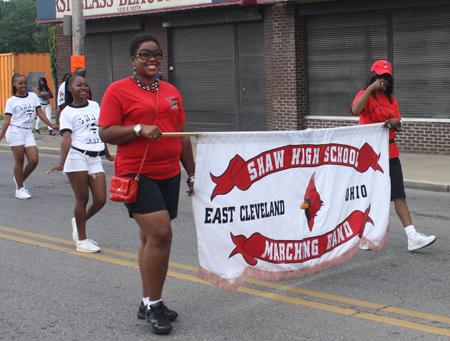 Shaw High School Marching Band from East Cleveland in Glenville Parade