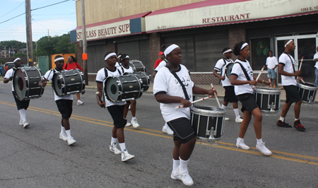 Shaw High School Marching Band from East Cleveland in Glenville Parade