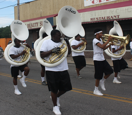 Shaw High School Marching Band from East Cleveland in Glenville Parade