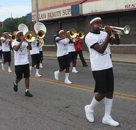 Shaw High School Marching Band from East Cleveland in Glenville Parade