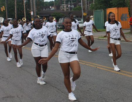 Shaw High School Marching Band from East Cleveland in Glenville Parade