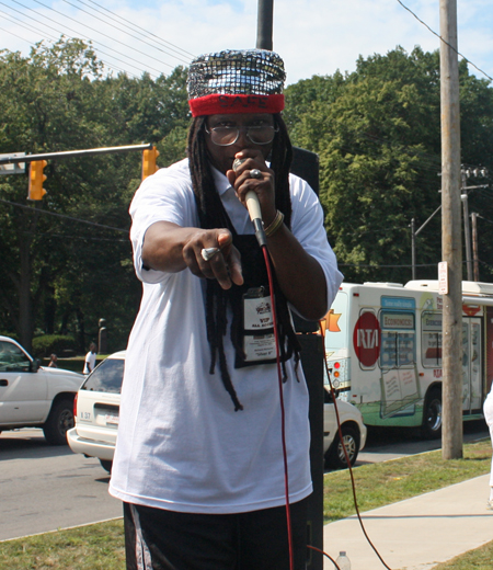 Silver B served as MC for the Glenville Festival