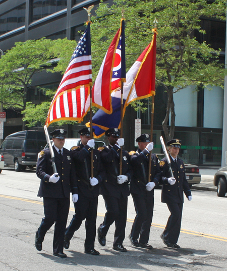Color Guard at African American Parade in Cleveland
