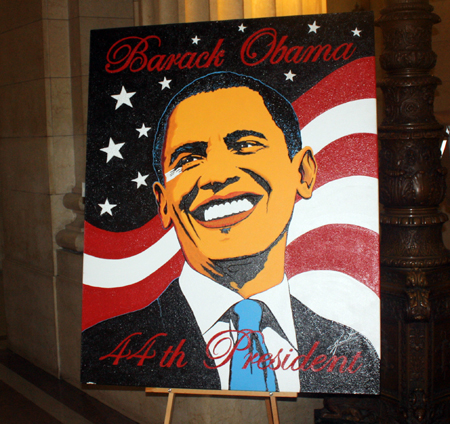 Painting of Barack Obama