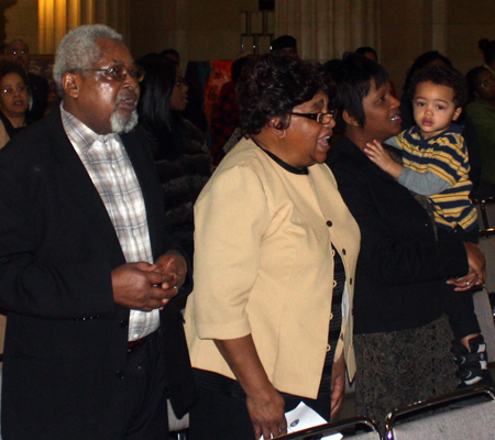 Crowd at Black History Month celebration in Cleveland City Hall