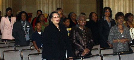 Crowd at Black History Month celebration in Cleveland City Hall