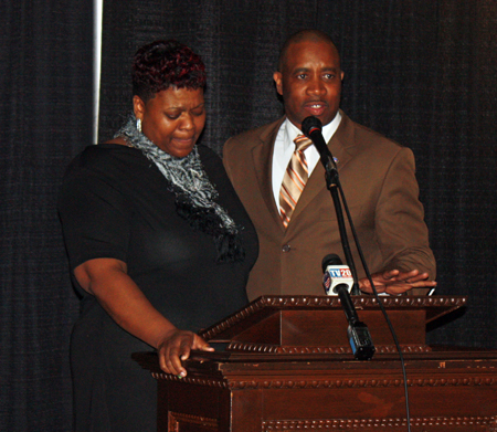 Marla Hodge-Travick and Pastor Grady Stevenson 