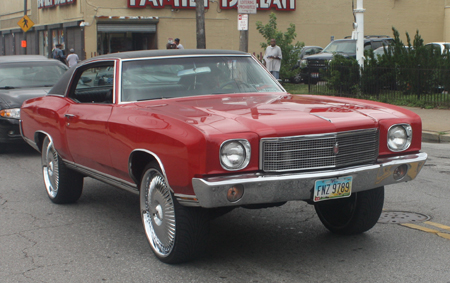 Car in Glenville parade