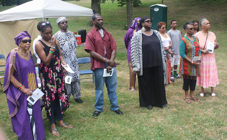 Crowd at Juneteenth celebration in Cleveland