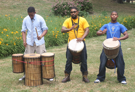 Raphael Ivy, Anthony Hubbard and Sean McKissick from the Golden Ciphers