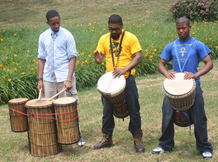 Raphael Ivy, Anthony Hubbard and Sean McKissick from the Golden Ciphers