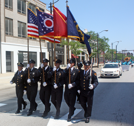 Cleveland Police Color Guard led the Parade