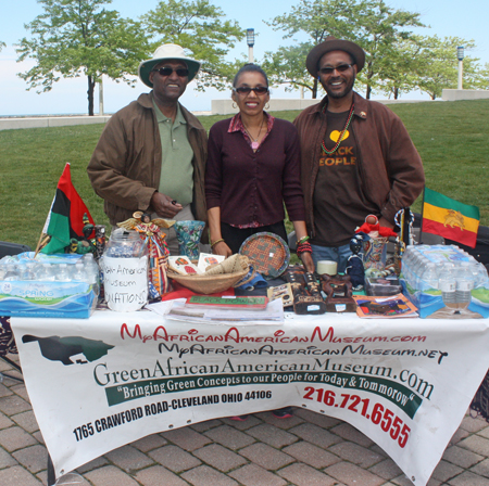 New Cleveland African American Museum board member Osbon Woodford, Executive Sirector Francis Caldwell and Board President John A. Boyd