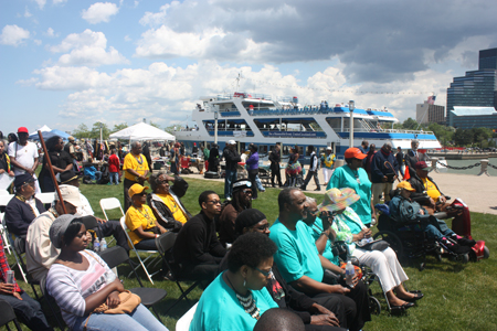Crowd at the African-American festival in Cleveland