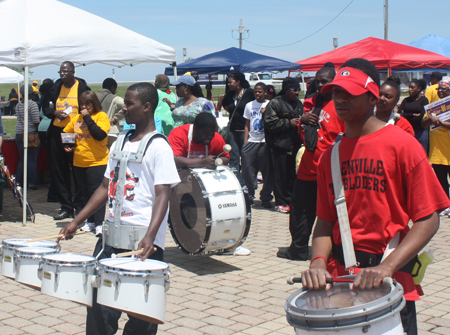 Cleveland School and Glenvile drummers drum competition