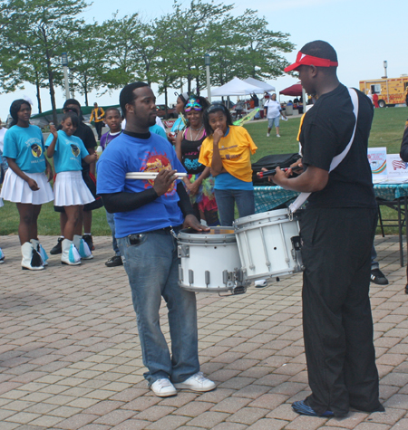 Cleveland School and Glenvile drummers drum competition