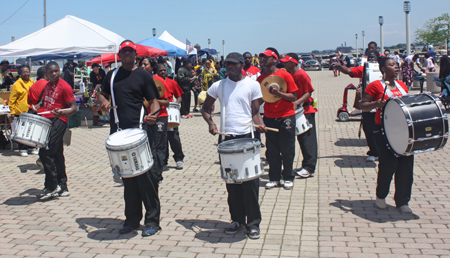 Cleveland School and Glenvile drummers drum competition
