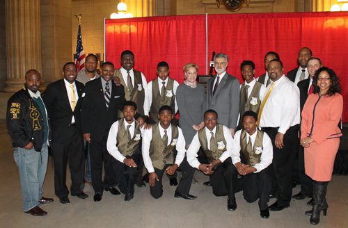Mayor Jackson group at Black History Month