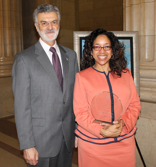 Mayor Jackson and Margaret Bernstein 