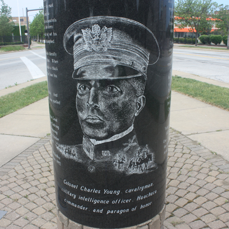 Colonel Charles Young monument in Cleveland