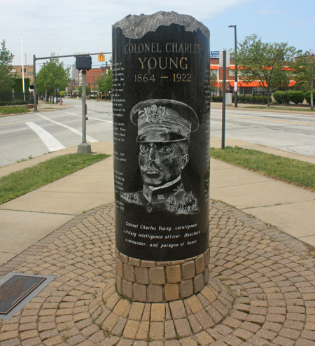 Colonel Charles Young monument in Cleveland