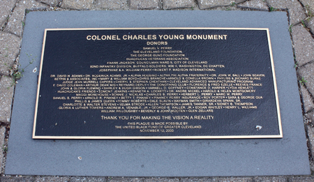 Colonel Charles Young monument in Cleveland