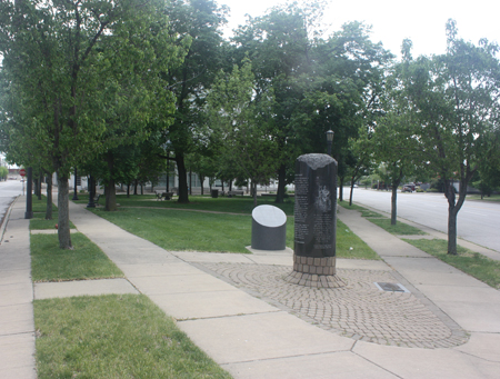 Charles Young monument on Prospect in Cleveland