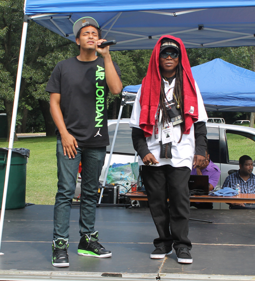 A young man sang a love song at the festival