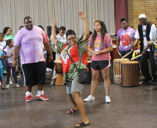 Peace in the Hood students African dance