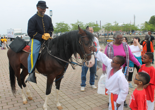 Buffalo Soldier at African-American parade