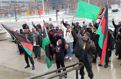 African-American flag raised over Cleveland City Hall