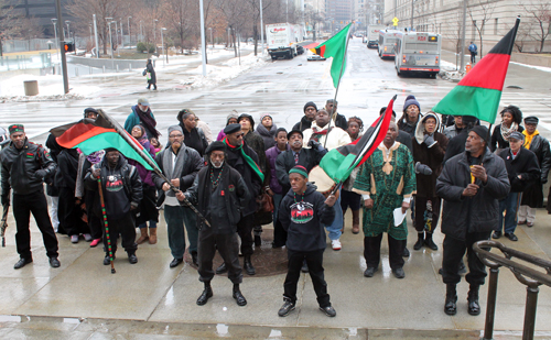 African-American flag raised over Cleveland City Hall