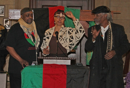 Afi-Nur, Anita Rose Banks and Steven E. Boyd of the Hue People 