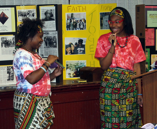 Foreign language demonstration at Peace Camp