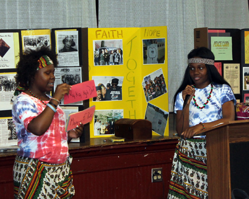 Foreign language demonstration at Peace Camp