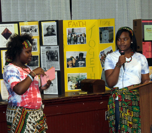 Foreign language demonstration at Peace Camp