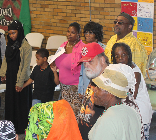 Unity Circle at Peace Camp in Cleveland