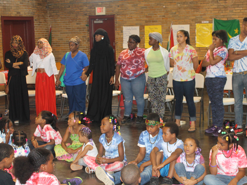 Unity Circle at Peace Camp in Cleveland