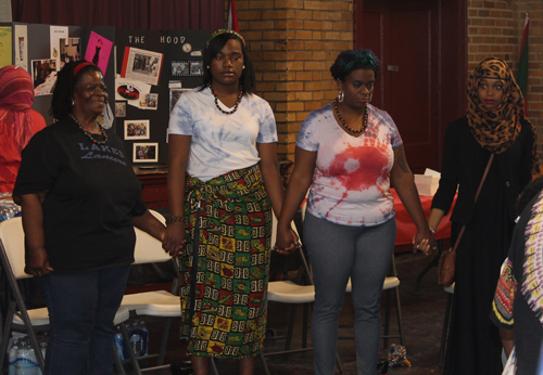 Unity Circle at Peace Camp in Cleveland