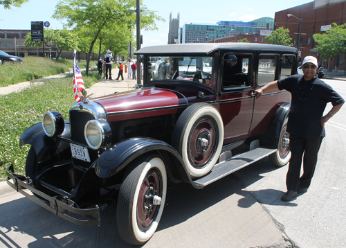 Classic car at Cleveland African-American Heritage Umoja Parade