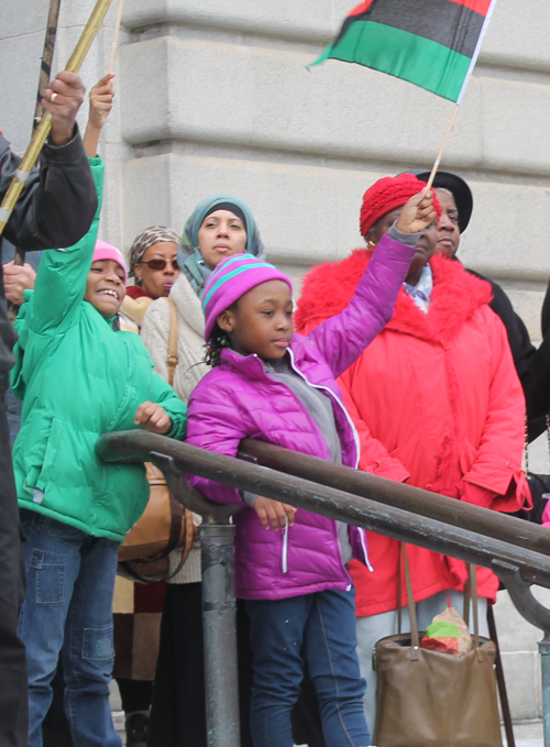 African-American flag raised over Cleveland City Hall