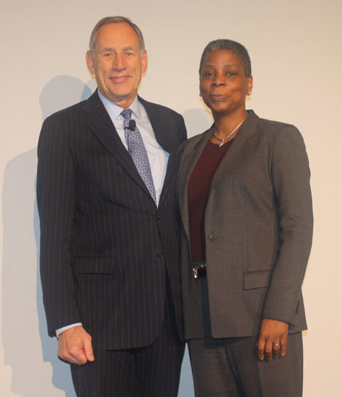 Cleveland Clinic President and CEO Delos 'Toby' Cosgrove, MD and Ursula M. Burns, Chairman and CEO of Xerox Corporation