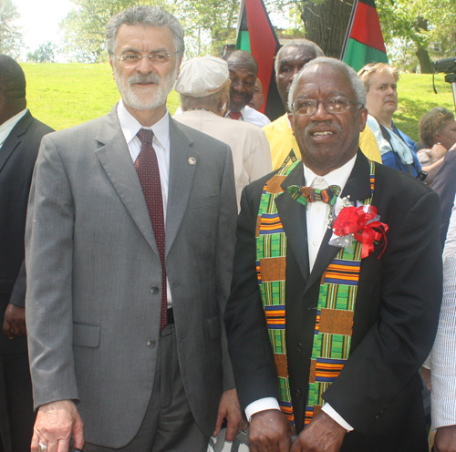 Mayor Frank Jackson and Carl Ewing