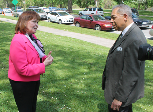 Sheila Murphy Crawford and Leon Bibb