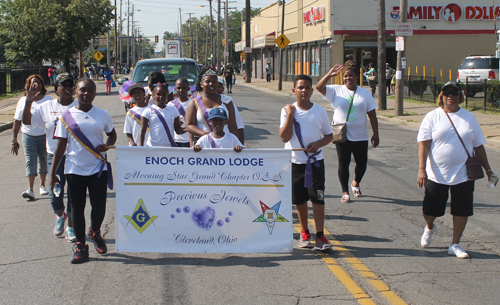 Marching in the 38th annual Glenville Community Parade